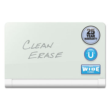 Quartet® Horizon Magnetic Glass Marker Board With Hidden Tray, 74 X 42, White freeshipping - TVN Wholesale